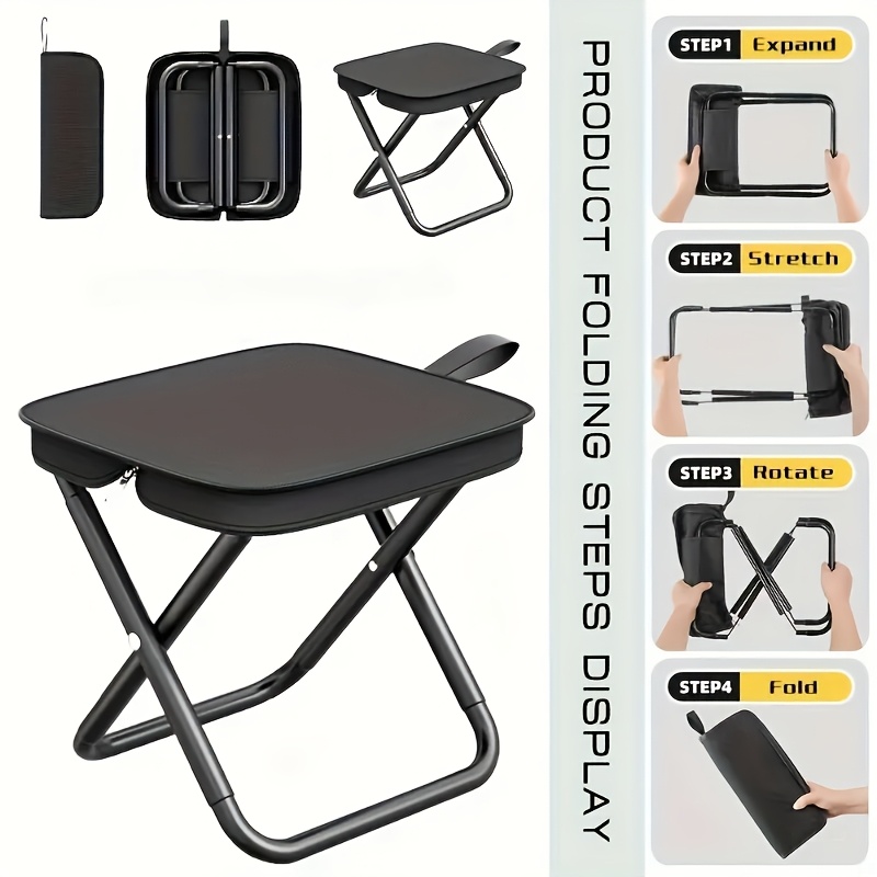 Outdoor Hunting Chair - Lightweight Compact Folding Camping Stool Portable