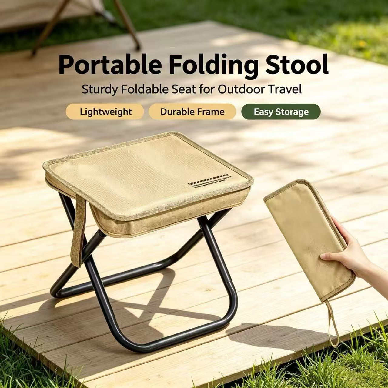 Outdoor Hunting Chair - Magza Portable Folding Stool Ultra Light