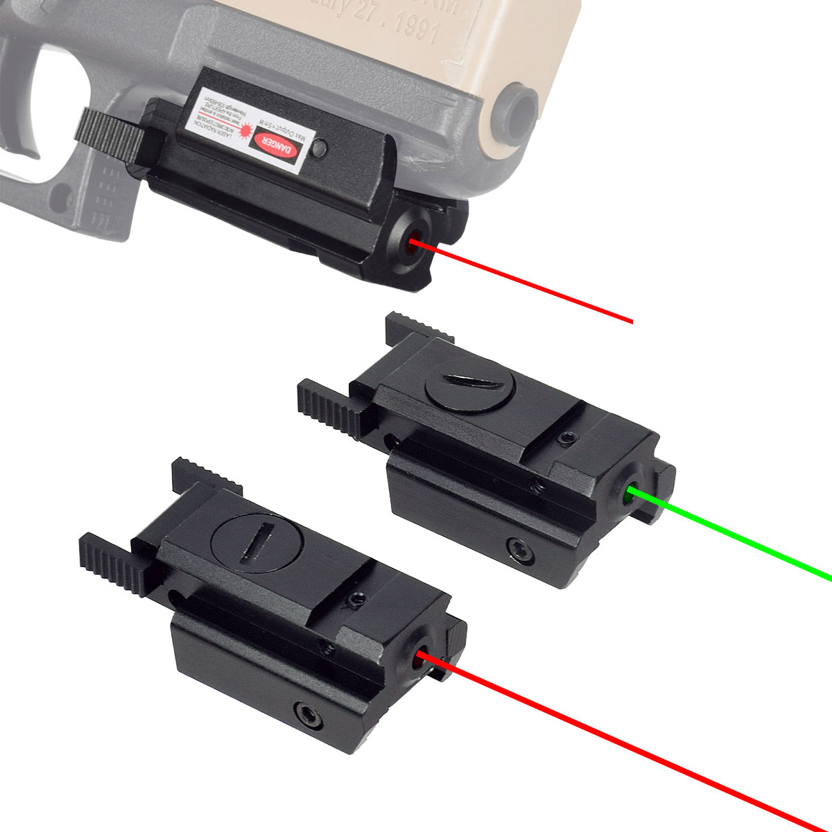 Outdoor Hunting Range - Tactical Red Green Dot Laser Sight