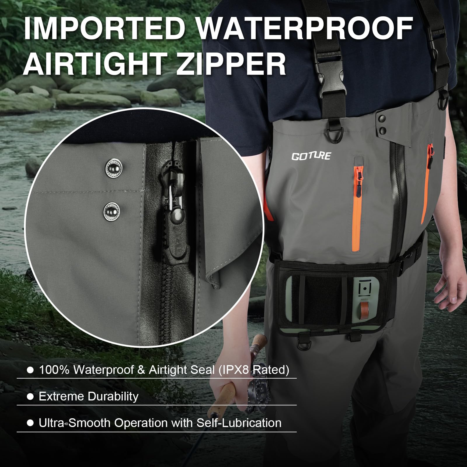 Goture 5-Layer Waterproof Fish - огляд і ціна Fishing Waders Breathable