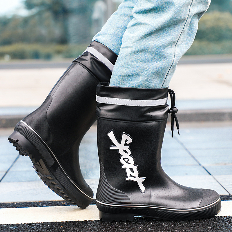 Mid-calf Rain Boots Men Slip-O - огляд і ціна Fishing Waders Breathable