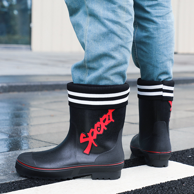 Mid-calf Rain Boots Men Slip-O - огляд і ціна Fishing Waders Breathable