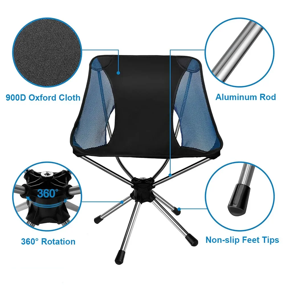 Folding Camping Chair 360° Rot - огляд і ціна Outdoor Hunting Chair