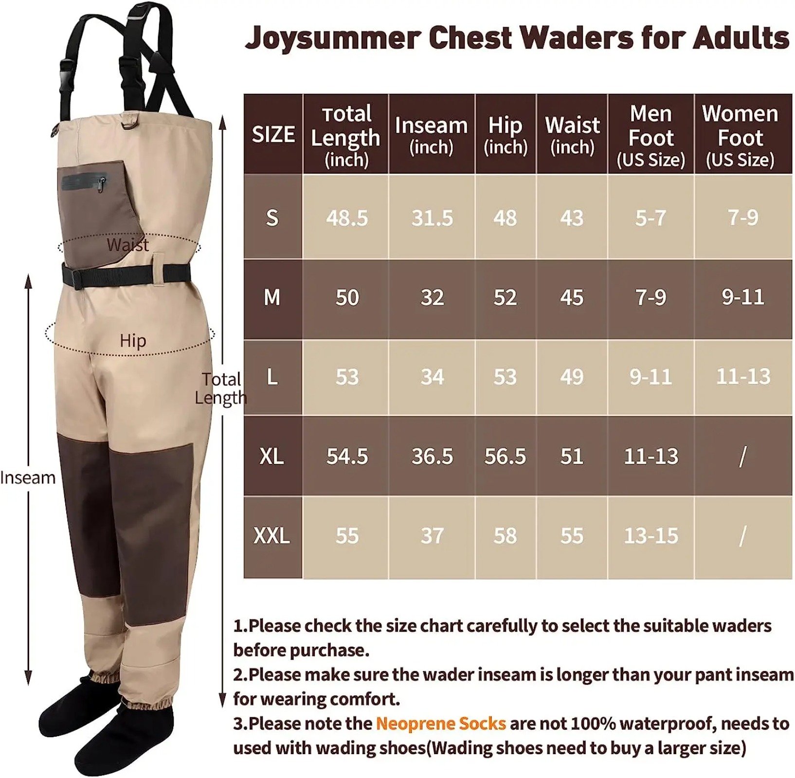 Goture 3‑Layer Breathable Wate - огляд і ціна Fishing Waders Breathable