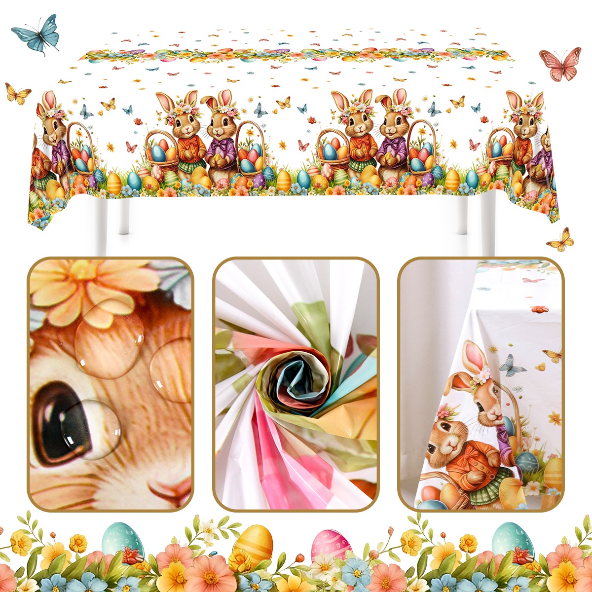 130*220cm Easter Cute Bunny Ta - огляд і ціна Outdoor Hunting Table