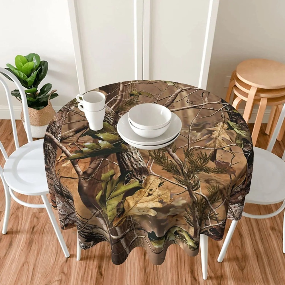 Hunting Camo Round Tablecloth  - огляд і ціна Outdoor Hunting Table
